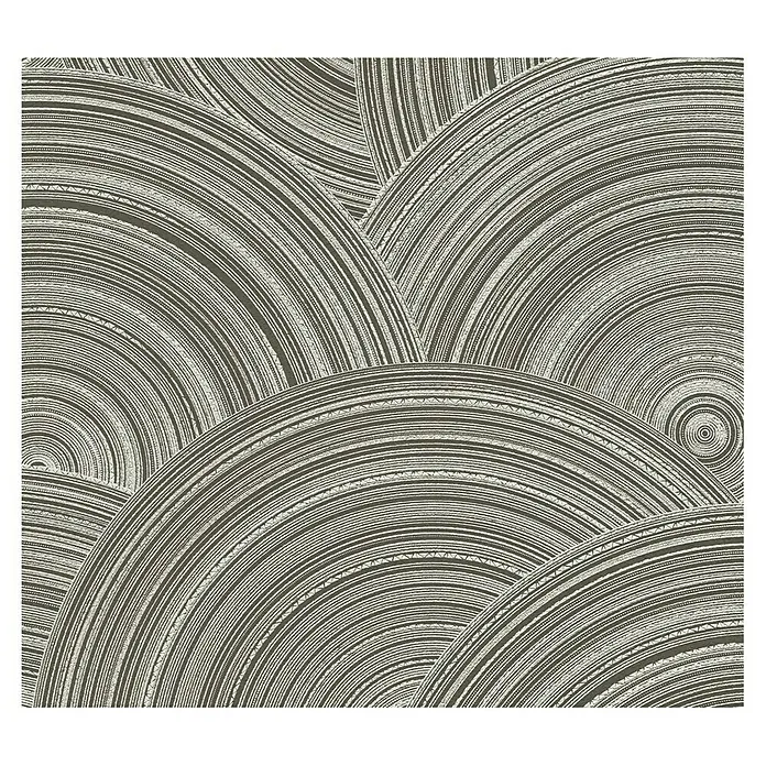 AS Creation Vliestapete Kreis - Taupe, 10,05 x 0,53 m - Draufsicht