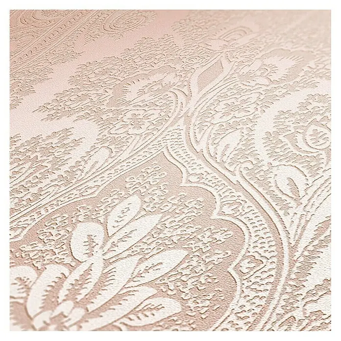 AS Creation Vliestapete Paisley Damask - Rosé, 10,05 x 0,53 m - Draufsicht