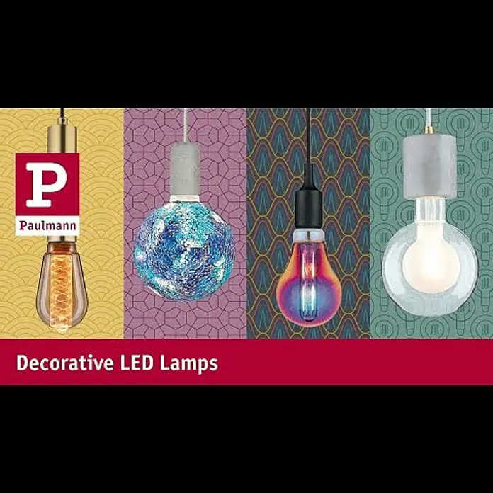 Paulmann Inner Glow LED-Leuchtmittel Helix - E27, 3,5 W, 90 lm, Tropfen, Rauchglas