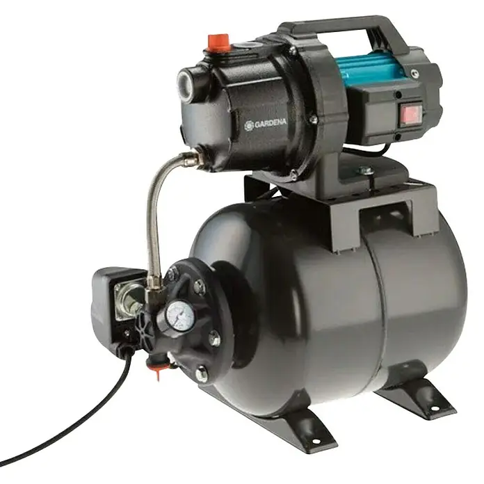Gardena Kućna pumpa za vodu 3600/4 - 800 kW, Maksimalni protok: 3.600 l/h, Maksimalni tlak: 4 bar - Dijagonalni pogled