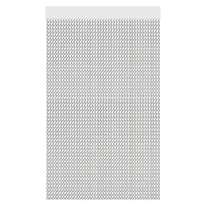 Cortina para puerta Venecia - Gris/Blanco, An x Al: 90 x 210 cm - Vista frontal