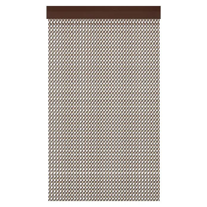 Cortina para puerta Venecia - Marrón, An x Al: 90 x 210 cm - Vista frontal