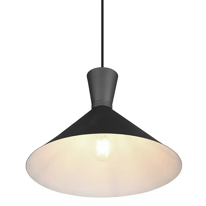 Reality Leuchten Pendelleuchte Enzo - 28 W, Schwarz matt, E27 - Detailaufnahme