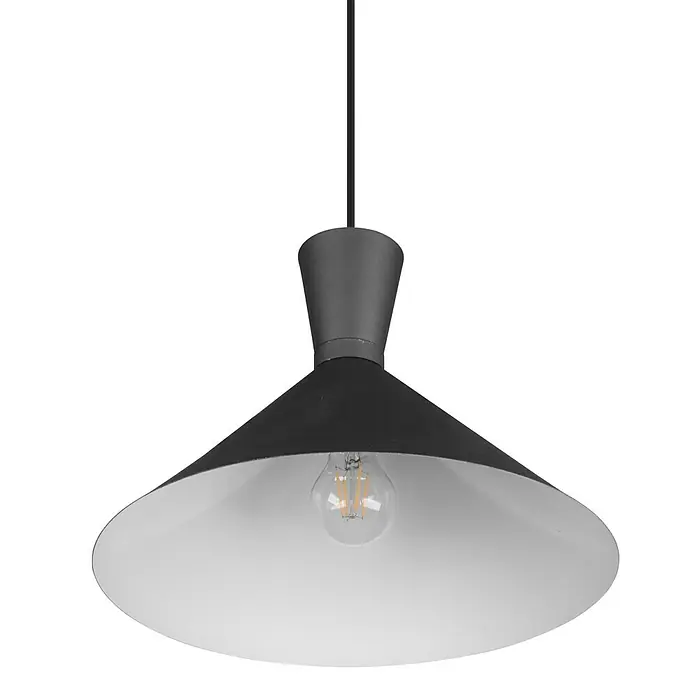Reality Leuchten Pendelleuchte Enzo - 28 W, Schwarz matt, E27 - Detailaufnahme