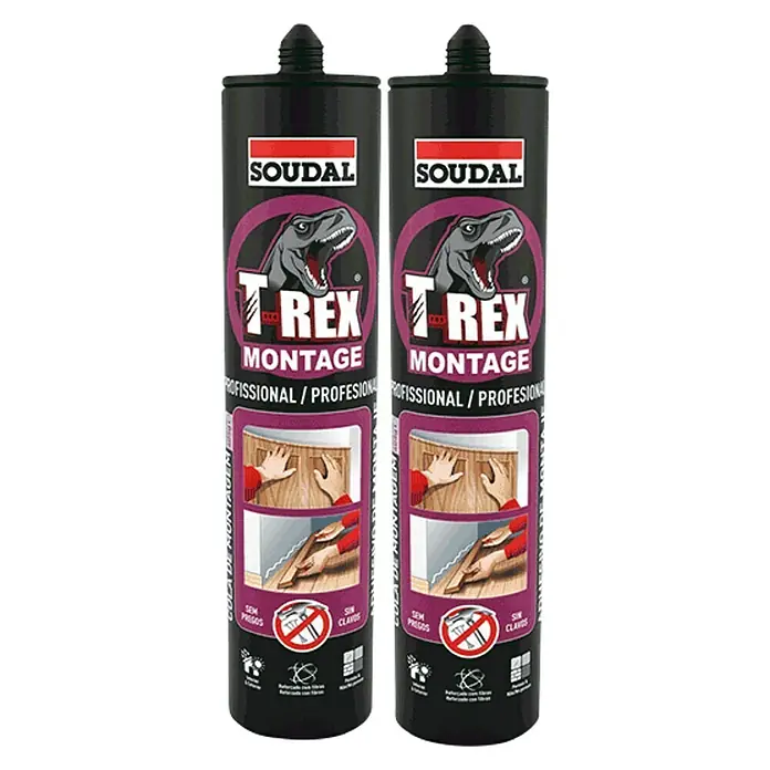 Adhesivo para montaje T-Rex Montage Profesional Pack - 2 ud. x 405 g - Vista frontal