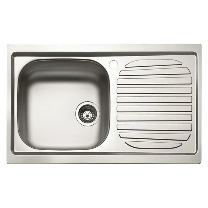 Smeg Fregadero encastrable LYP791D - 50 x 79 cm, Acero inoxidable - Vista descendente