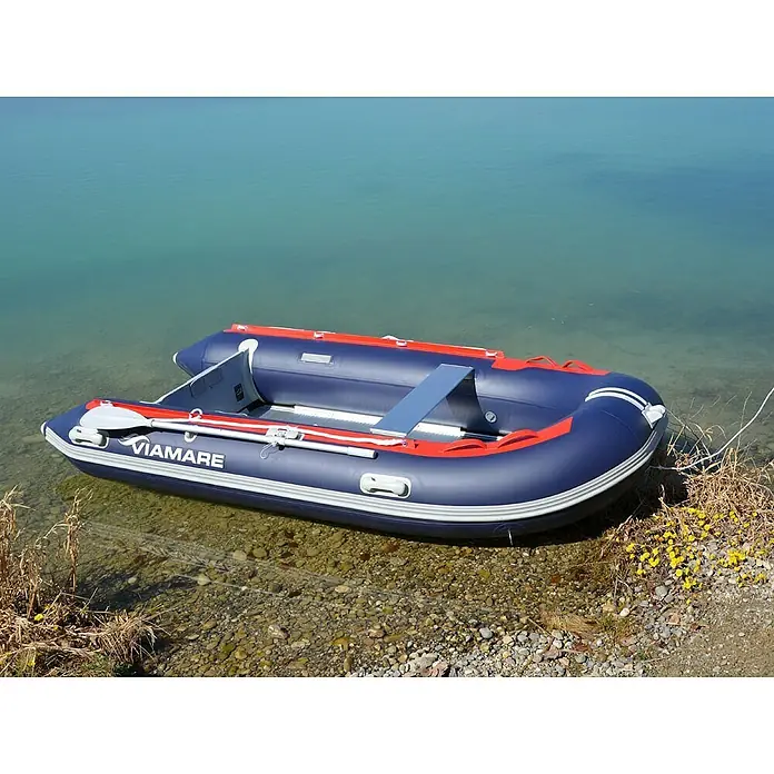 Viamare Schlauchboot 330 S Alu - L x B x H: 330 x 162 x 44 cm, Geeignet für: 4+1 Personen, Nutzlast: 650 kg, Rot/Grau - Stimmungsaufnahme
