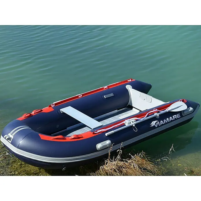 Viamare Schlauchboot 330 S Alu - L x B x H: 330 x 162 x 44 cm, Geeignet für: 4+1 Personen, Nutzlast: 650 kg, Rot/Grau - Stimmungsaufnahme