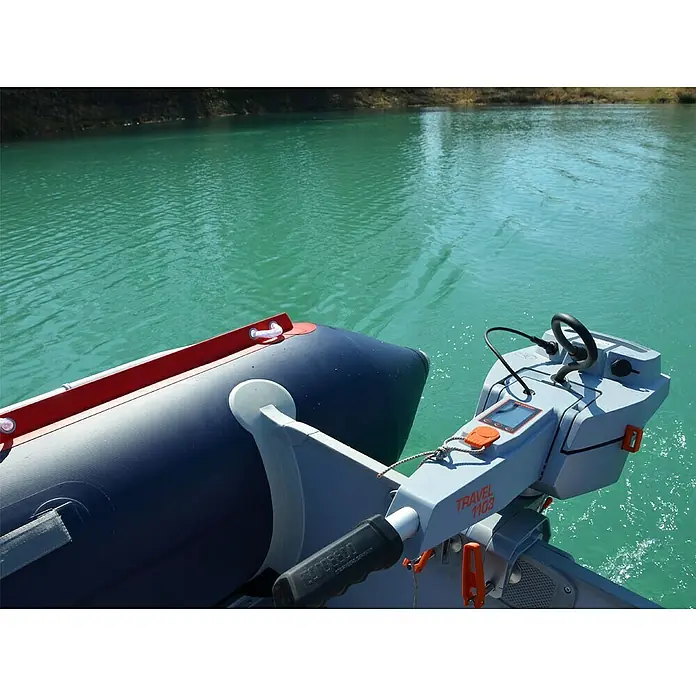 Viamare Schlauchboot 330 S Alu - L x B x H: 330 x 162 x 44 cm, Geeignet für: 4+1 Personen, Nutzlast: 650 kg, Rot/Grau - Detailaufnahme