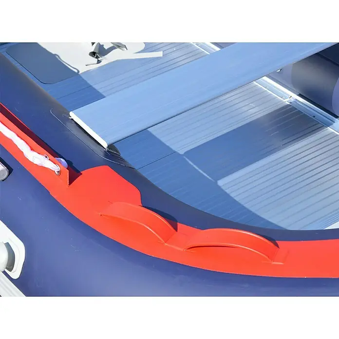 Viamare Schlauchboot 330 S Alu - L x B x H: 330 x 162 x 44 cm, Geeignet für: 4+1 Personen, Nutzlast: 650 kg, Rot/Grau - Detailaufnahme