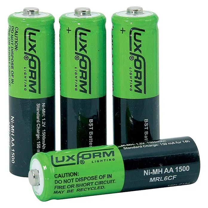 Luxform Oplaadbare batterijen 800 Mah NimH AA - 1,2 V - Diagonaal zicht
