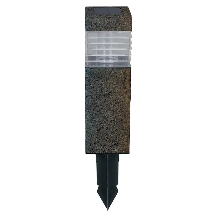 Luxform Solar Intelligent Hybrid Led-sokkellamp Kansas - Hoogte: 500 mm, Polyresin - Vooraanzicht