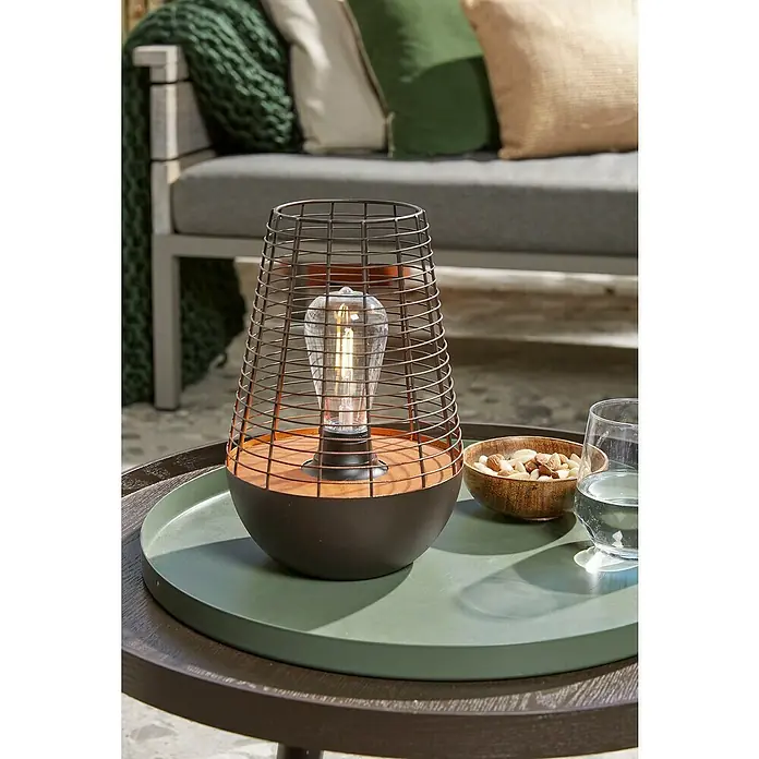Luxform Led-tafellamp USB oplaadbaar Chelsea - l x b x h: 180 x 180 x 270 mm - Sfeeropname