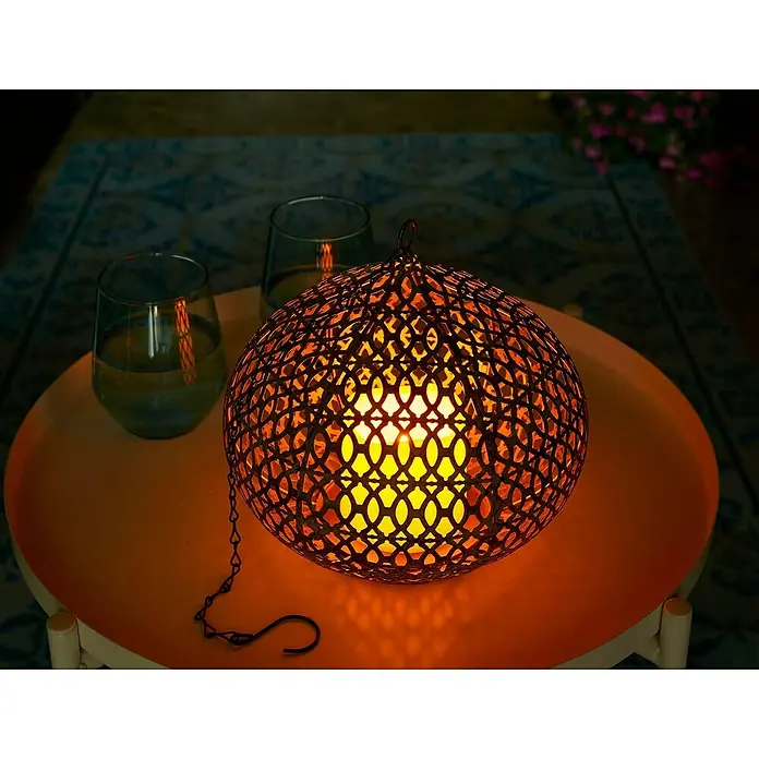 Luxform Led-hanglamp Tafellamp USB oplaadbaar Edessa - l x b x h: 210 x 210 x 580 mm - Sfeeropname