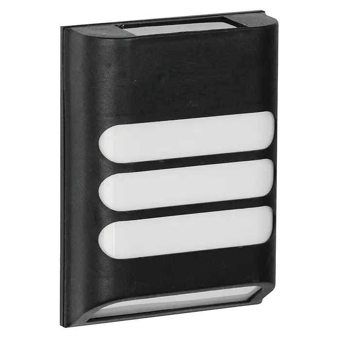 Luxform Solar Intelligent Hybrid Led-wandlamp voor buiten Indiana - 110 x 49 x 160 mm, IP33 - Diagonaal zicht