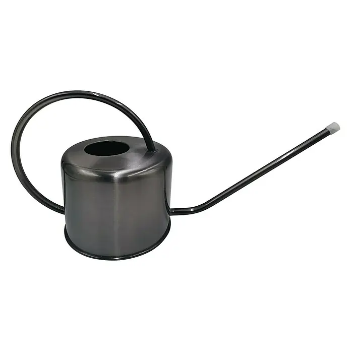 Gießkanne - Edelstahl, 1 l, Grau - Diagonale Ansicht