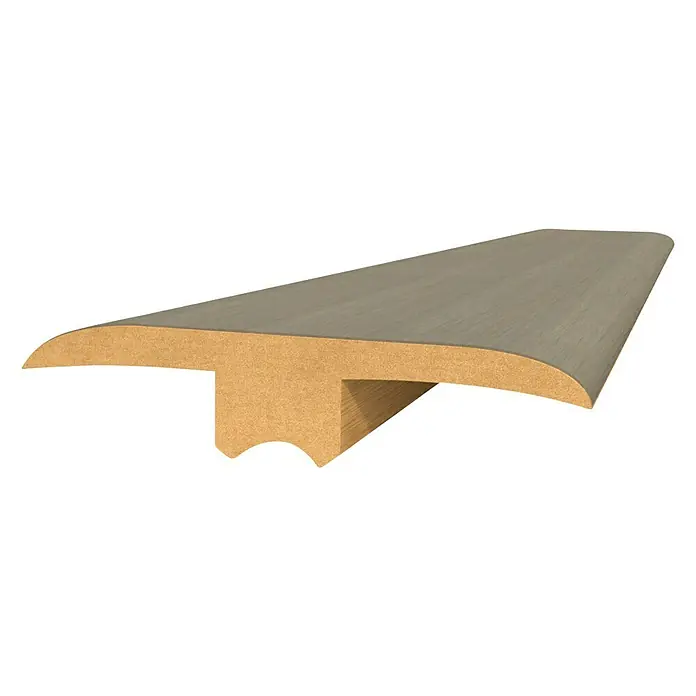Perfil de juntas de dilatación roble gris tierra - 2,4 m x 44 mm x 10 mm, Pegado - Vista angular