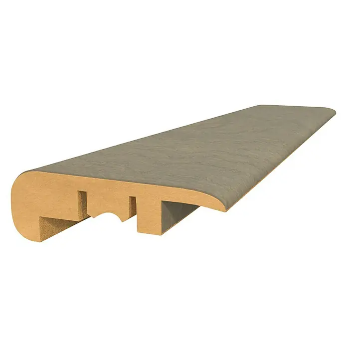 Perfil de escalera roble gris tierra - 2,4 m x 50 mm x 20 mm - Vista angular