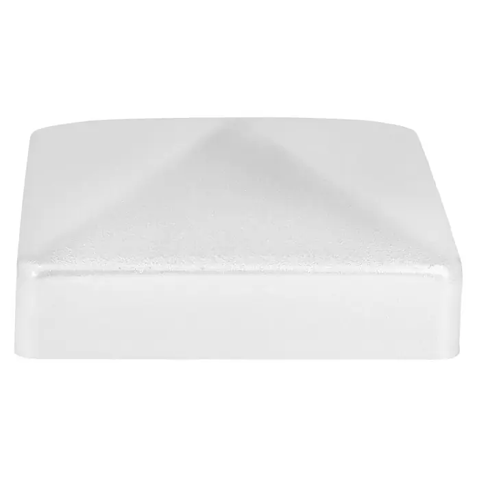 Pfostenkappe - 70 x 70 mm, Eckig, Metall - Vorderansicht