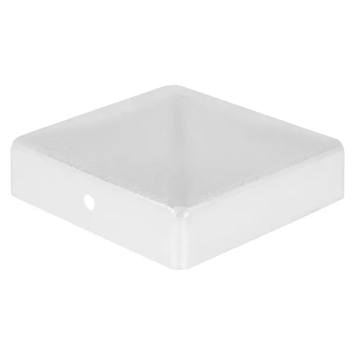 Pfostenkappe - 70 x 70 mm, Eckig, Metall - Diagonale Ansicht