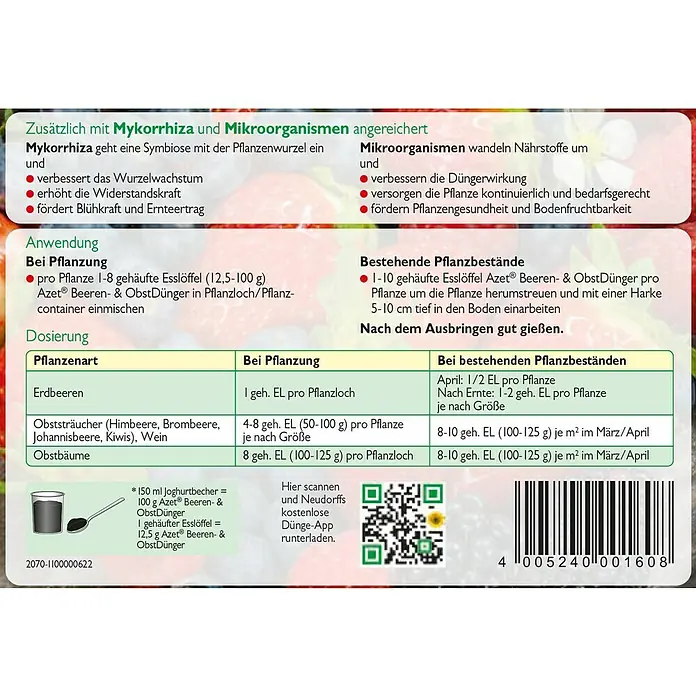 Neudorff Azet Beerendünger - 1 kg - Detailaufnahme