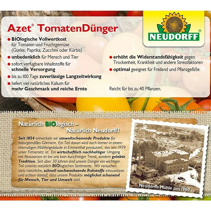 Neudorff Azet Tomatendünger - 1 kg - Detailaufnahme