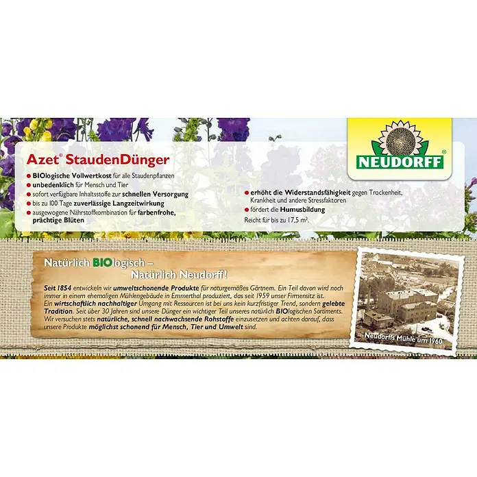 Neudorff Azet Staudendünger - 1,75 kg - Detailaufnahme