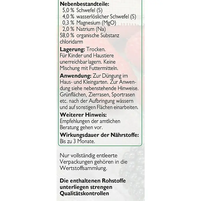 Neudorff Azet Beerendünger - 2,5 kg - Detailaufnahme