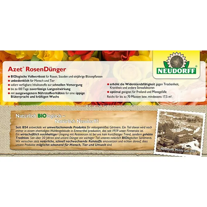 Neudorff Azet Rosendünger - 1,75 kg - Detailaufnahme