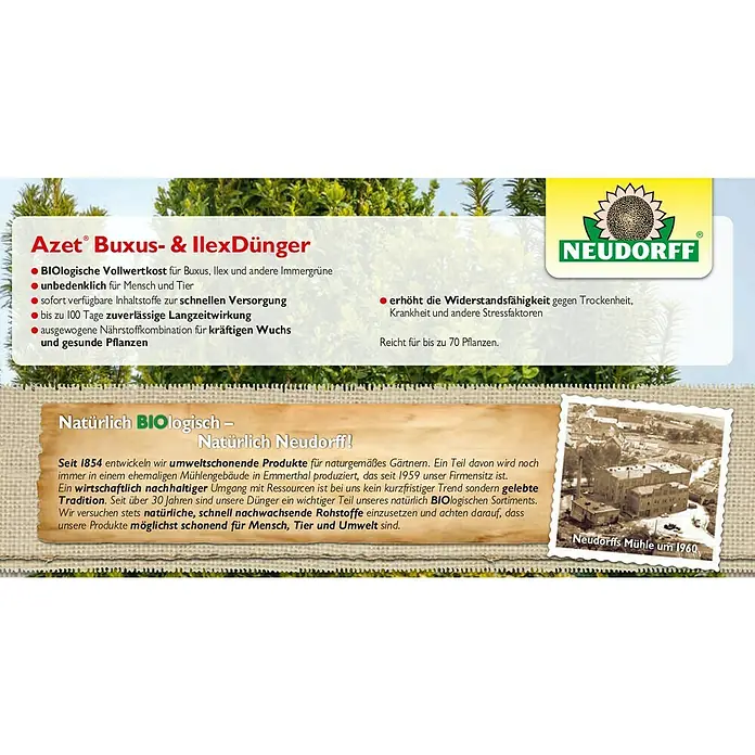 Neudorff Azet Buxusdünger - 1,75 kg - Detailaufnahme