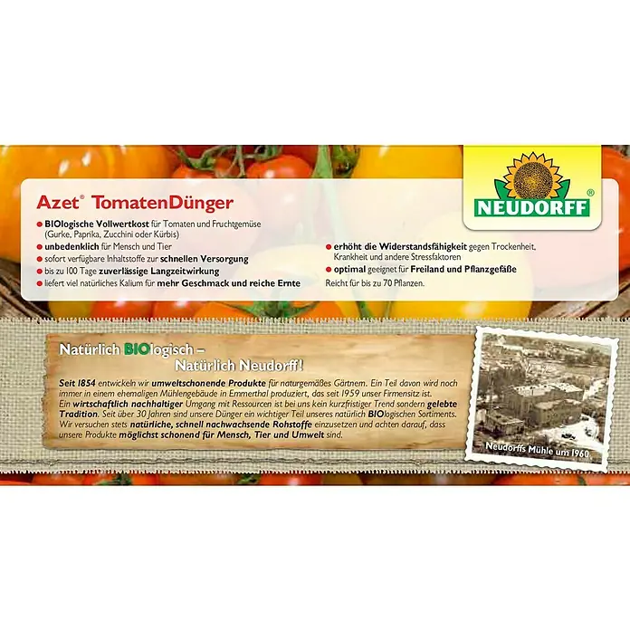 Neudorff Azet Tomatendünger - 1,75 kg - Detailaufnahme