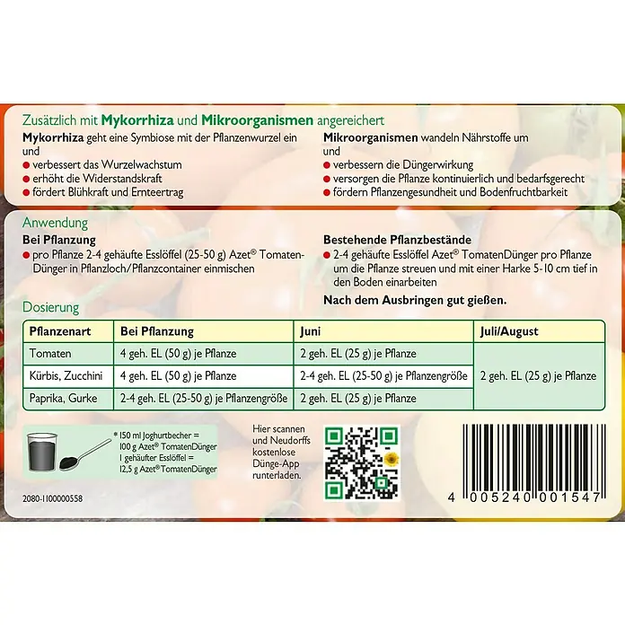 Neudorff Azet Tomatendünger - 1 kg - Detailaufnahme
