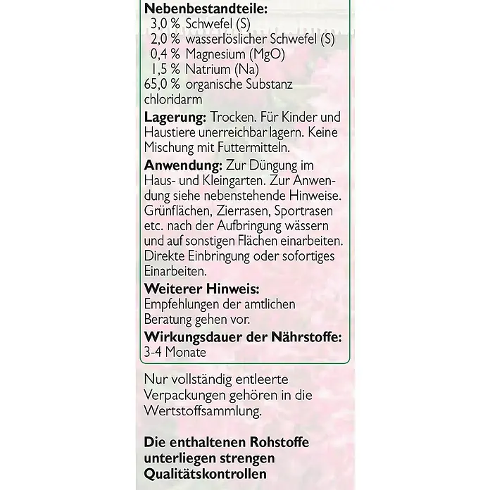 Neudorff Azet Rhododendrondünger - 2,5 kg - Detailaufnahme