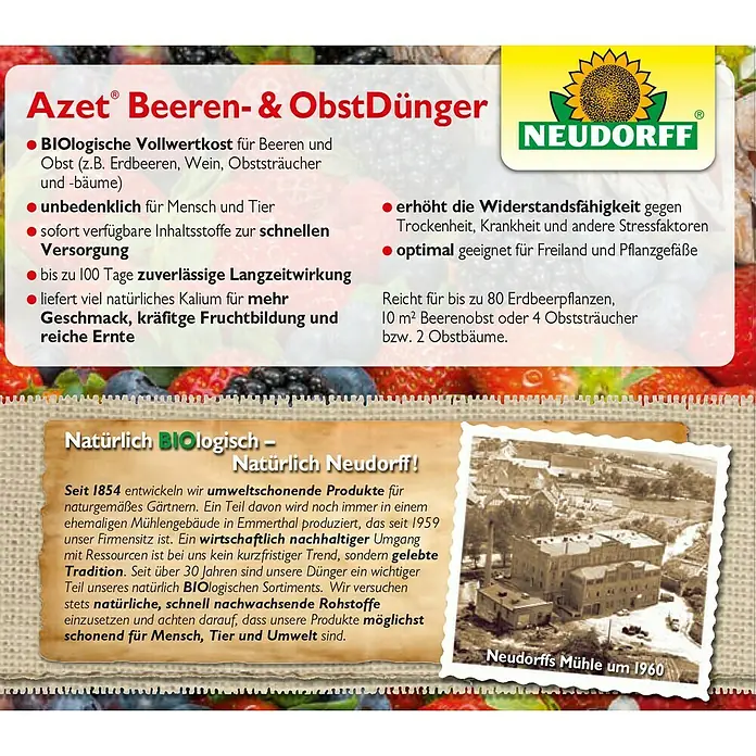 Neudorff Azet Beerendünger - 1 kg - Detailaufnahme