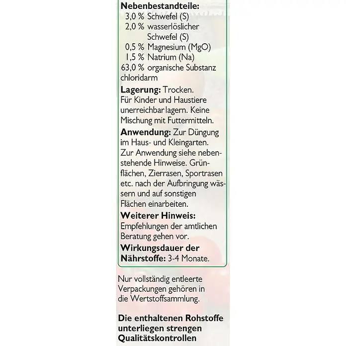 Neudorff Fertofit Gartendünger - 1 kg - Detailaufnahme