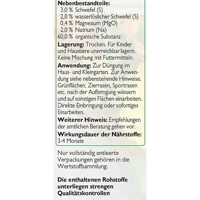 Neudorff Azet Rosendünger - 2,5 kg - Detailaufnahme
