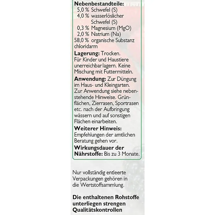 Neudorff Azet Beerendünger - 1 kg - Detailaufnahme