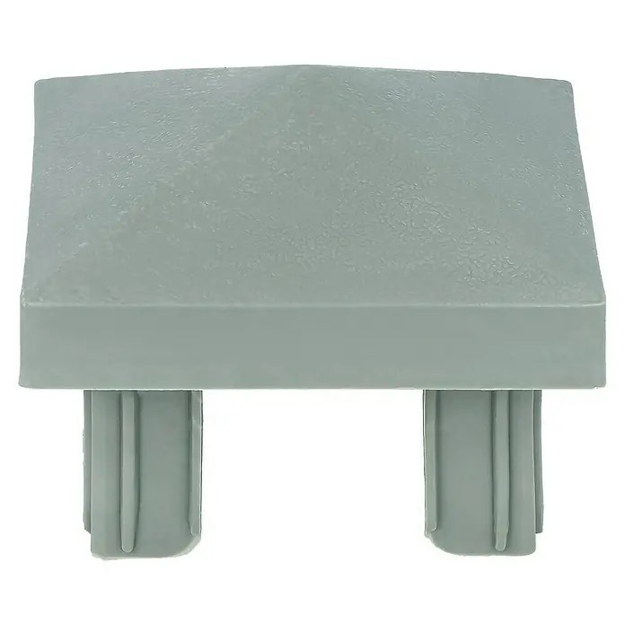 Pfostenkappe - 73,5 x 73,5 mm, Grau - Vorderansicht
