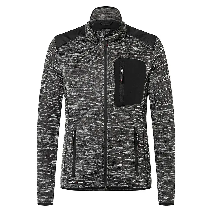 Kübler Strickjacke Pulse Daily - Schwarz/ Anthrazit, Konfektionsgröße: M - Vorderansicht