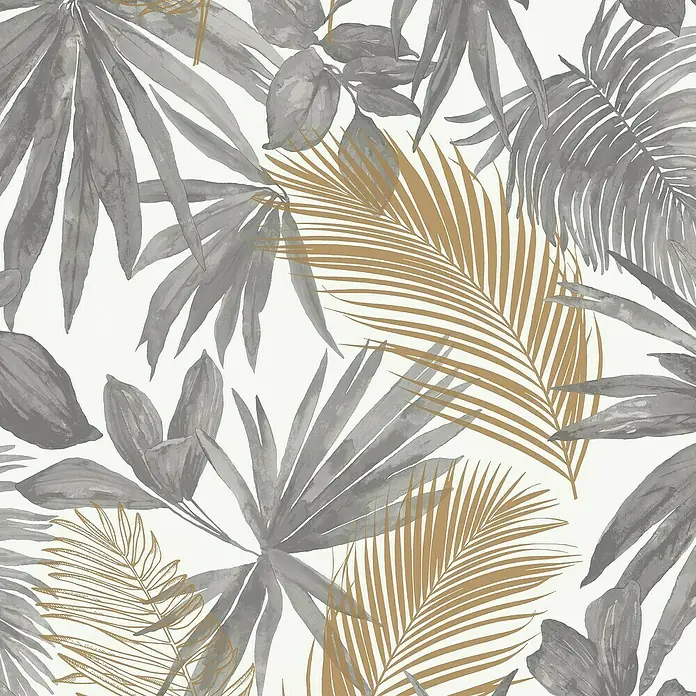 Dutch Wallcoverings Papel pintado de vellón Botánico - Floral, 10 m x 53 cm - Primer plano