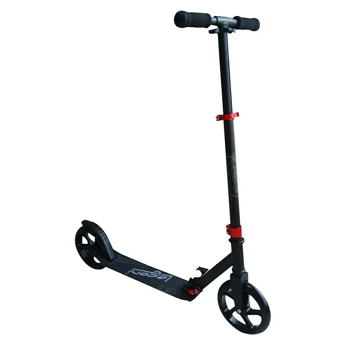 Dječji romobil Legoni Energy 200 - Crne boje, Opteretivost: 100 kg, Promjer kotača: 200 mm - Dijagonalni pogled