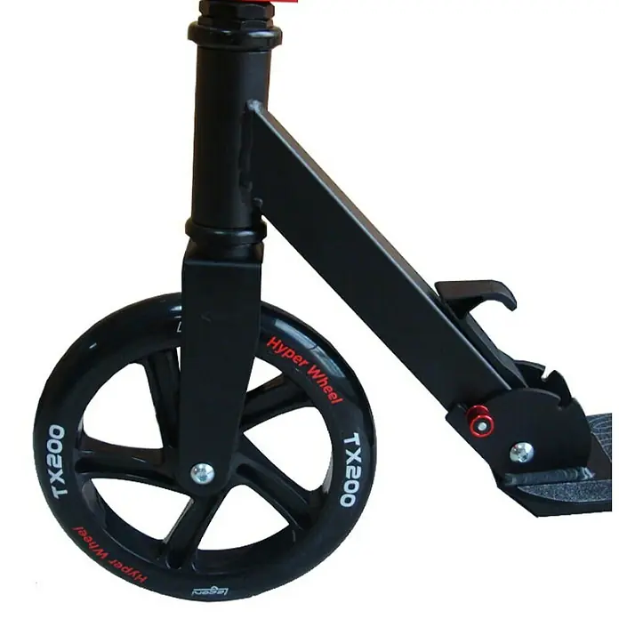 Dječji romobil Legoni Energy 200 - Crne boje, Opteretivost: 100 kg, Promjer kotača: 200 mm - Detaljan prikaz