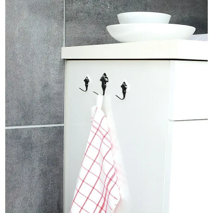 Siro Garderobenhaken 577-45ZN8 - L x B x H: 29 x 46 x 27 mm, Anzahl Haken: 1 Stk. - Stimmungsaufnahme