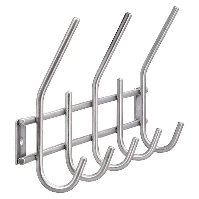 Siro Garderobenleiste - L x B x H: 380 x 150 x 50 mm, Anzahl Haken: 5 Stk. - Diagonale Ansicht