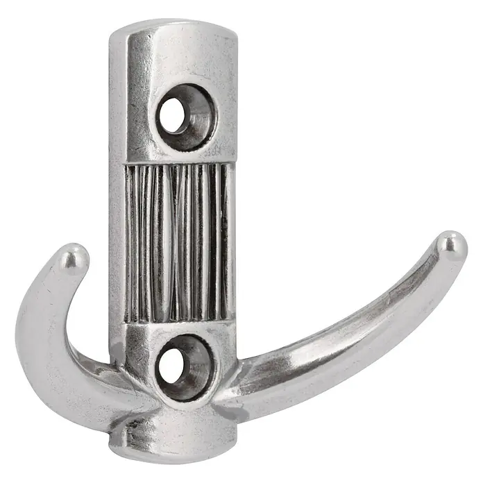 Siro Garderobenhaken 2214/ZN29 - L x B x H: 60 x 148 x 66 mm, Anzahl Haken: 1 Stk. - Diagonale Ansicht