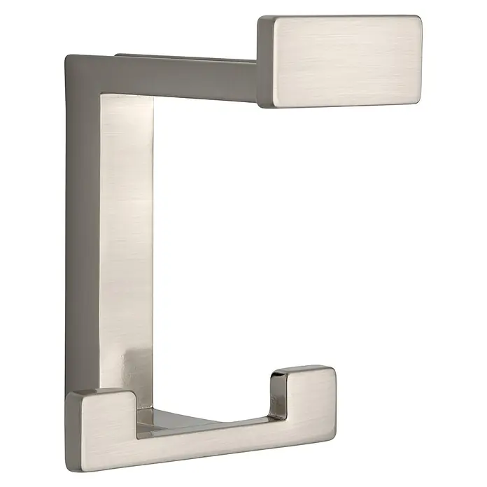 Siro Garderobenhaken 2324/ZN21 - L x B x H: 70 x 92 x 80 mm, Anzahl Haken: 1 Stk., Farbe: Edelstahl - Diagonale Ansicht