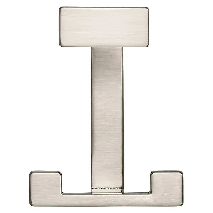 Siro Garderobenhaken 2324/ZN21 - L x B x H: 70 x 92 x 80 mm, Anzahl Haken: 1 Stk., Farbe: Edelstahl - Vorderansicht