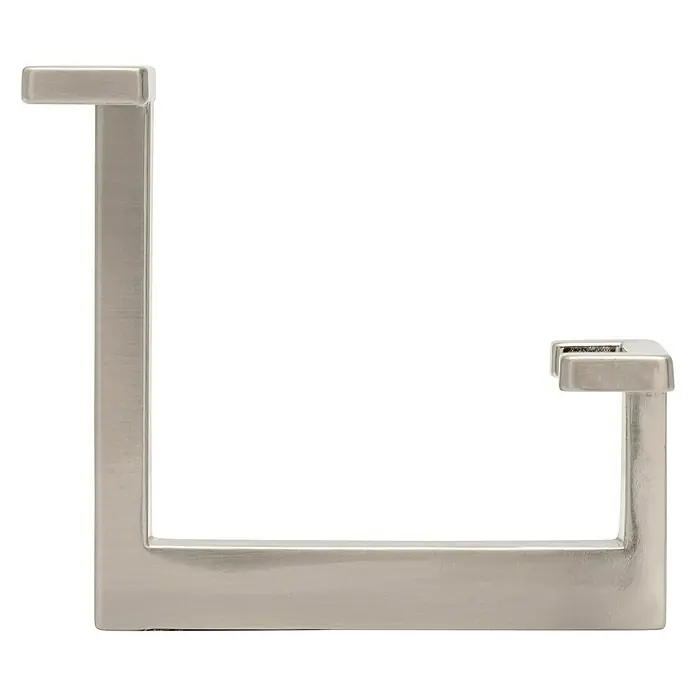 Siro Garderobenhaken 2324/ZN21 - L x B x H: 70 x 92 x 80 mm, Anzahl Haken: 1 Stk., Farbe: Edelstahl - Rechte Seitenansicht