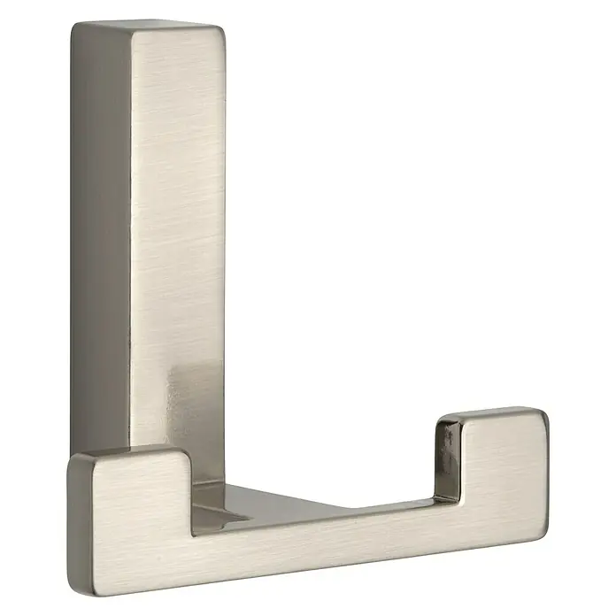 Siro Garderobenhaken - L x B x H: 70 x 61 x 40 mm, Anzahl Haken: 1 Stk., Edelstahl - Diagonale Ansicht