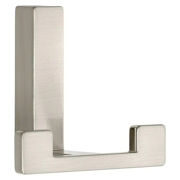 Siro Garderobenhaken - L x B x H: 70 x 61 x 40 mm, Anzahl Haken: 1 Stk., Edelstahl - Diagonale Ansicht